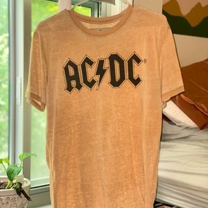 YELLOW AC/DC OVERSIZED T-SHIRT